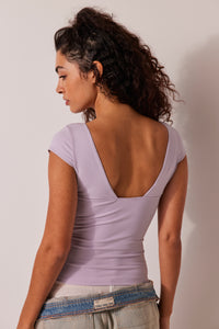Thumbnail for Duo Corset Cami Frost Lavender, Short Tee by Free People | LIT Boutique