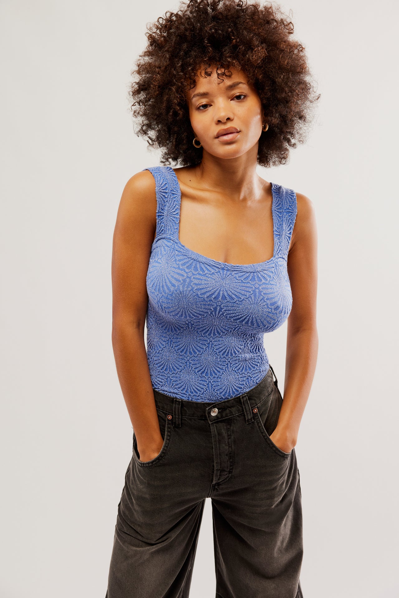 Love Letter Cami Amparo Blue, Tank Tee by Free People | LIT Boutique