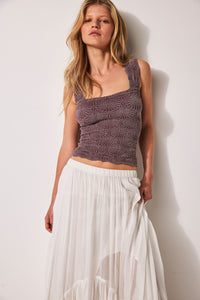 Thumbnail for Love Letter Cami Precious Wine, Tank Blouse by Free People | LIT Boutique