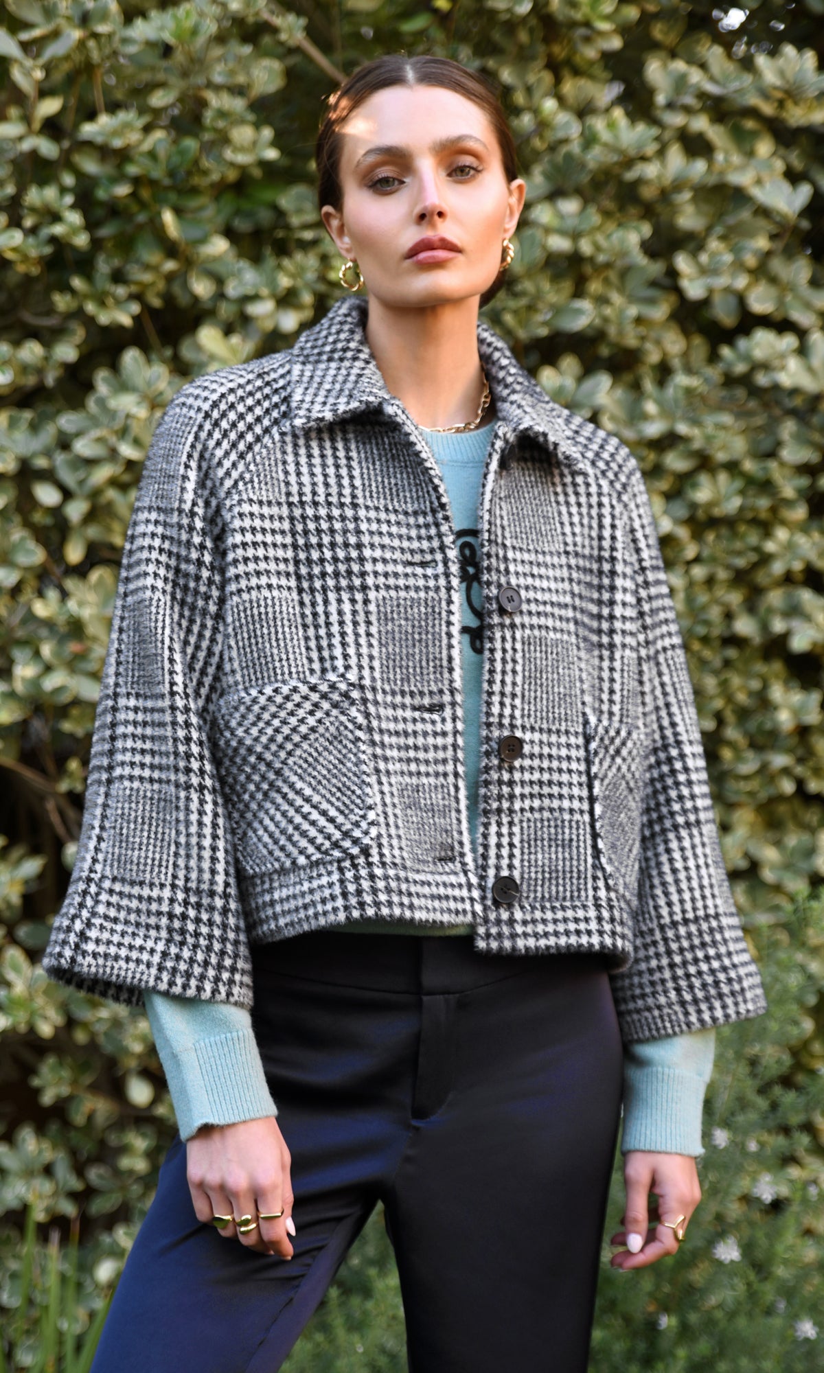 Dennis Cozy Knit Bell Sleeve Short Coat, Coat Jacket by Greylin | LIT Boutique