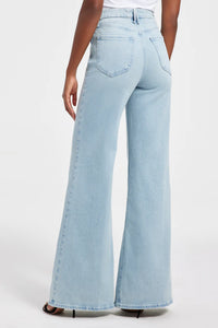 Thumbnail for Good Waist Palazzo Jeans Light Blue, Flare Denim by Good American | LIT Boutique