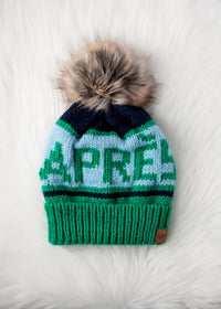 Thumbnail for Apres Pom Hat Green/Navy, Hat Acc by Panache | LIT Boutique