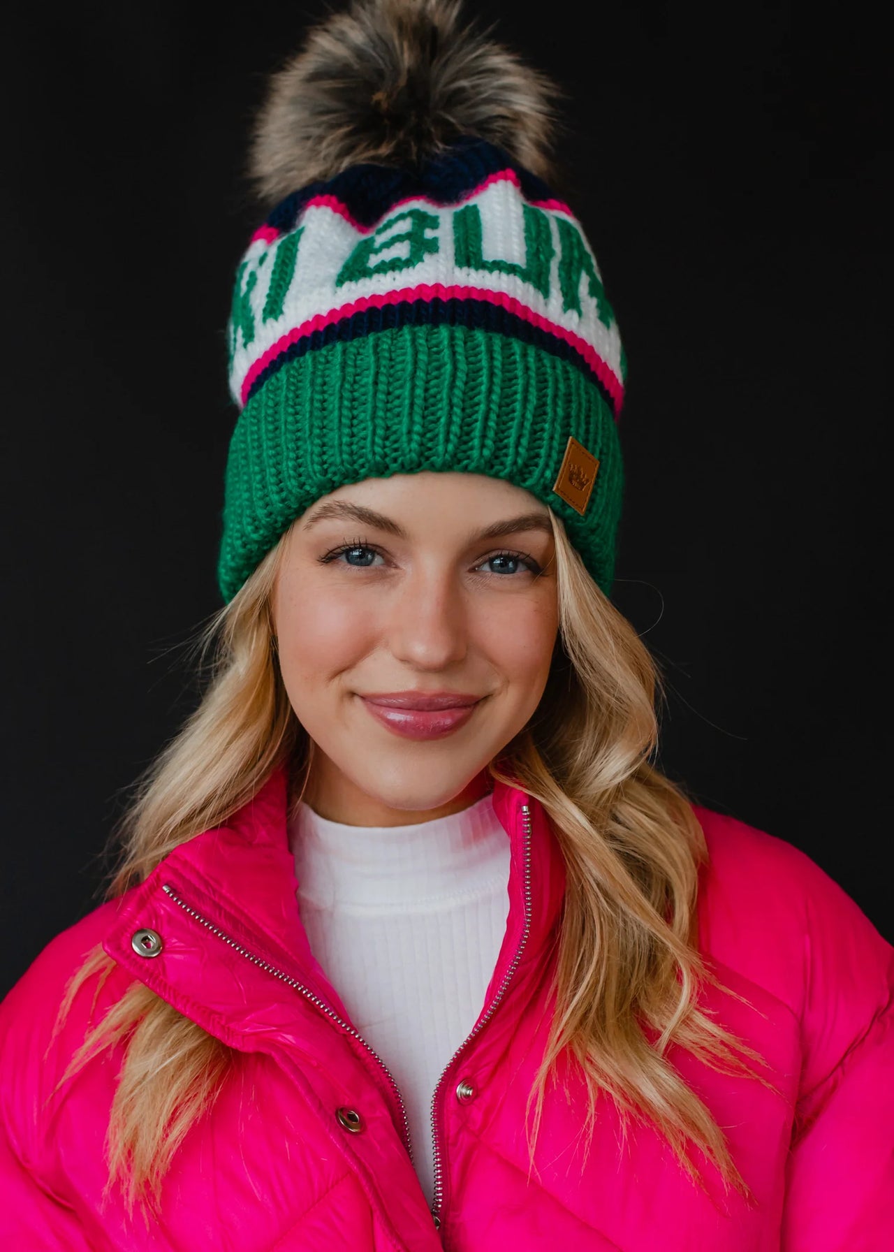 Ski Bum Pom Hat Green, Hat Acc by Panache | LIT Boutique