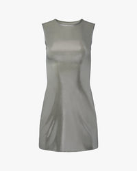 Thumbnail for Muscle Tank Mini Dress Silver, Mini Dress by We Wore What | LIT Boutique