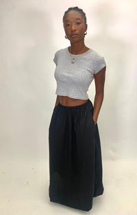Thumbnail for Jeany Maxi Skirt Black, Maxi Skirt by Olivaceous | LIT Boutique