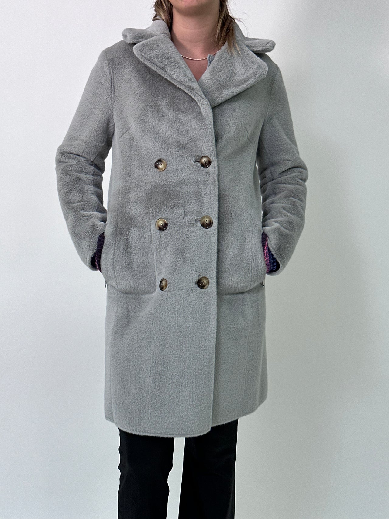 Paulla Reversible Silver Coat, Coat Jacket by Love Token | LIT Boutique