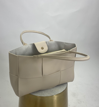 Thumbnail for Off Duty Handbag White, Daytime Bag by Swan Madchen | LIT Boutique