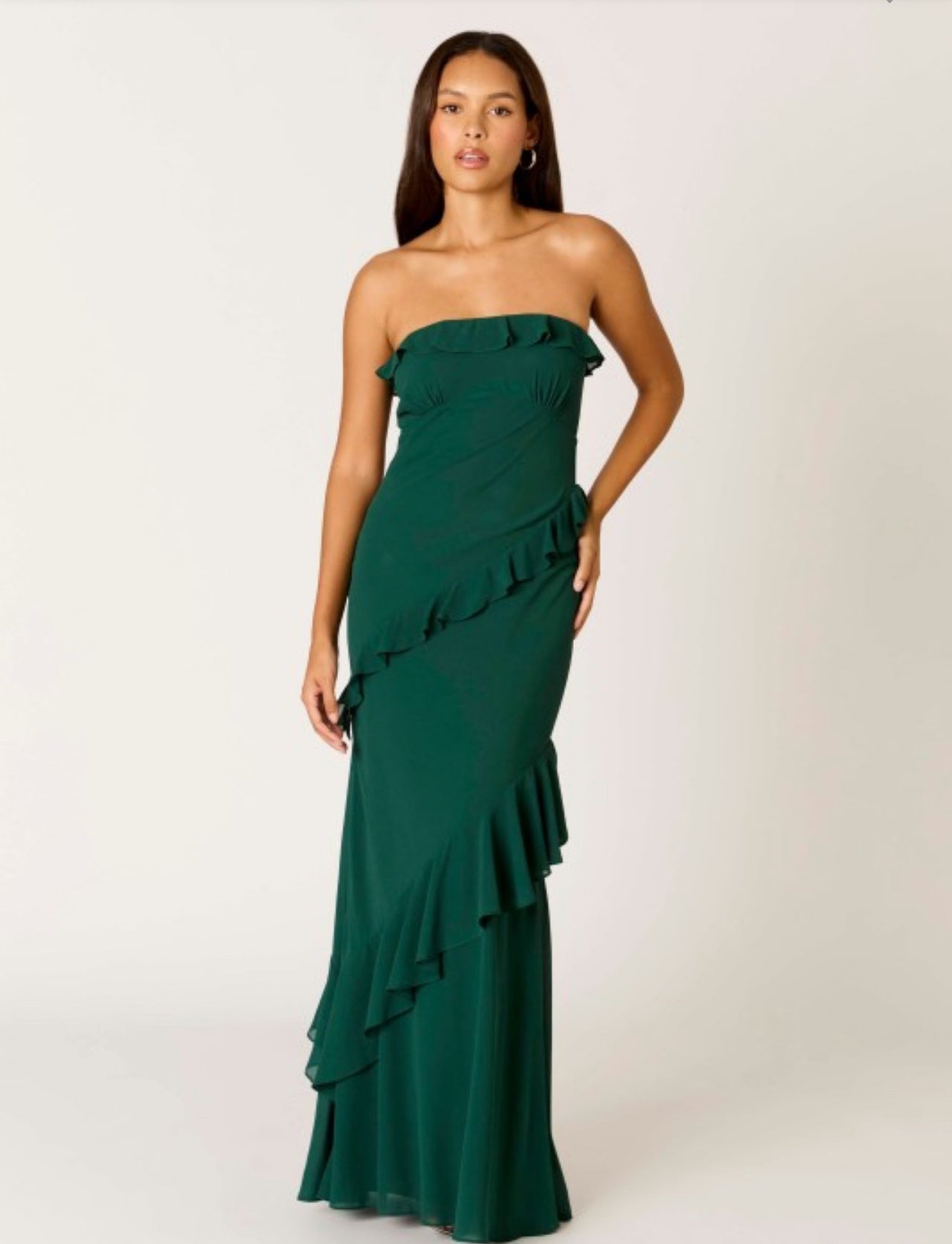 Green Goddess Dress, Maxi Dress by Cotton Candy | LIT Boutique