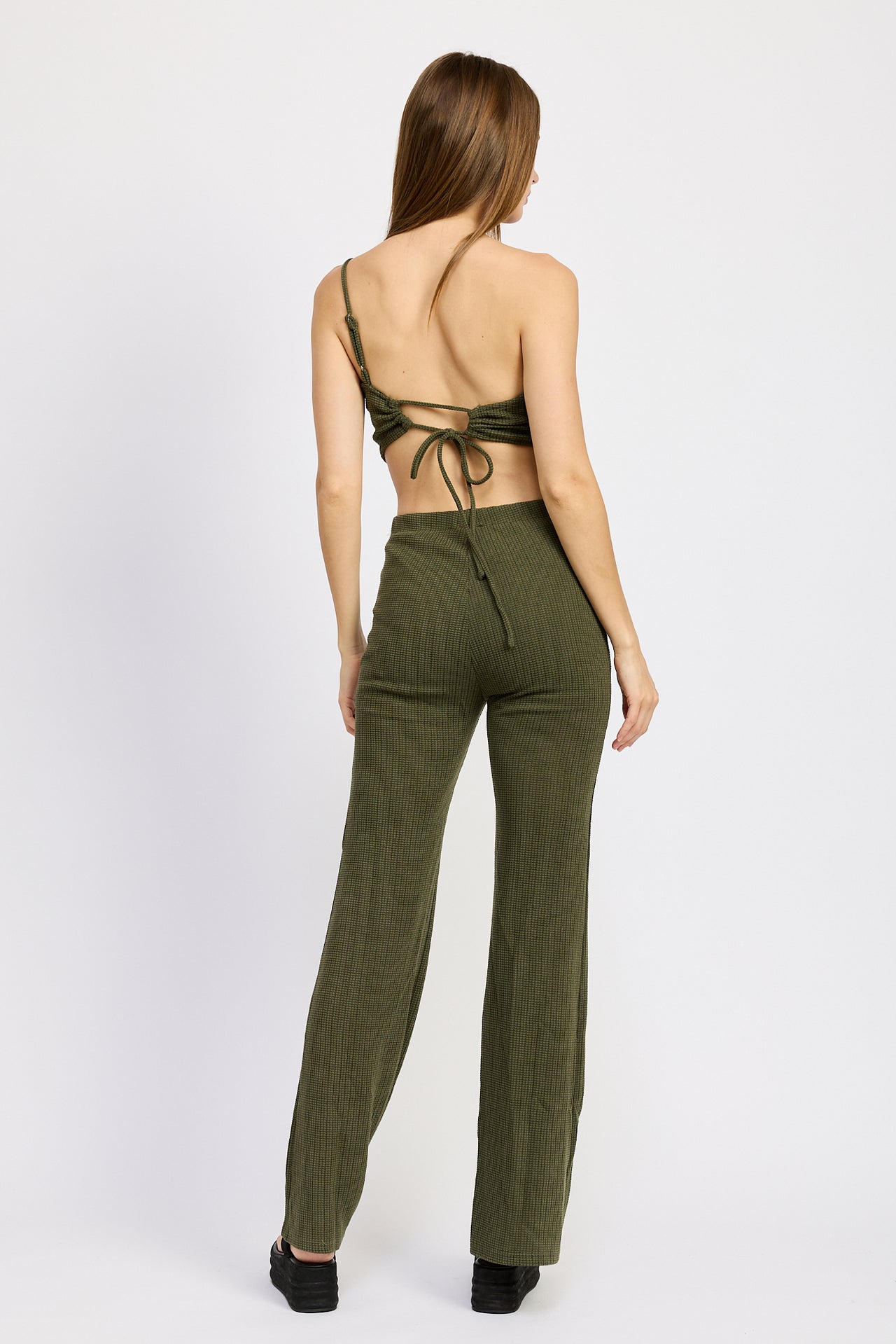 Lush Grove Jumpsuit Dark Olive, Jumpsuit Dress by Emory Park | LIT Boutique