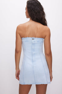 Thumbnail for Denim Tube Dress Indigo White, Mini Dress by Good American | LIT Boutique