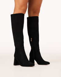 Thumbnail for Maddison Black Suede Boot, Boot Shoe by Billini | LIT Boutique