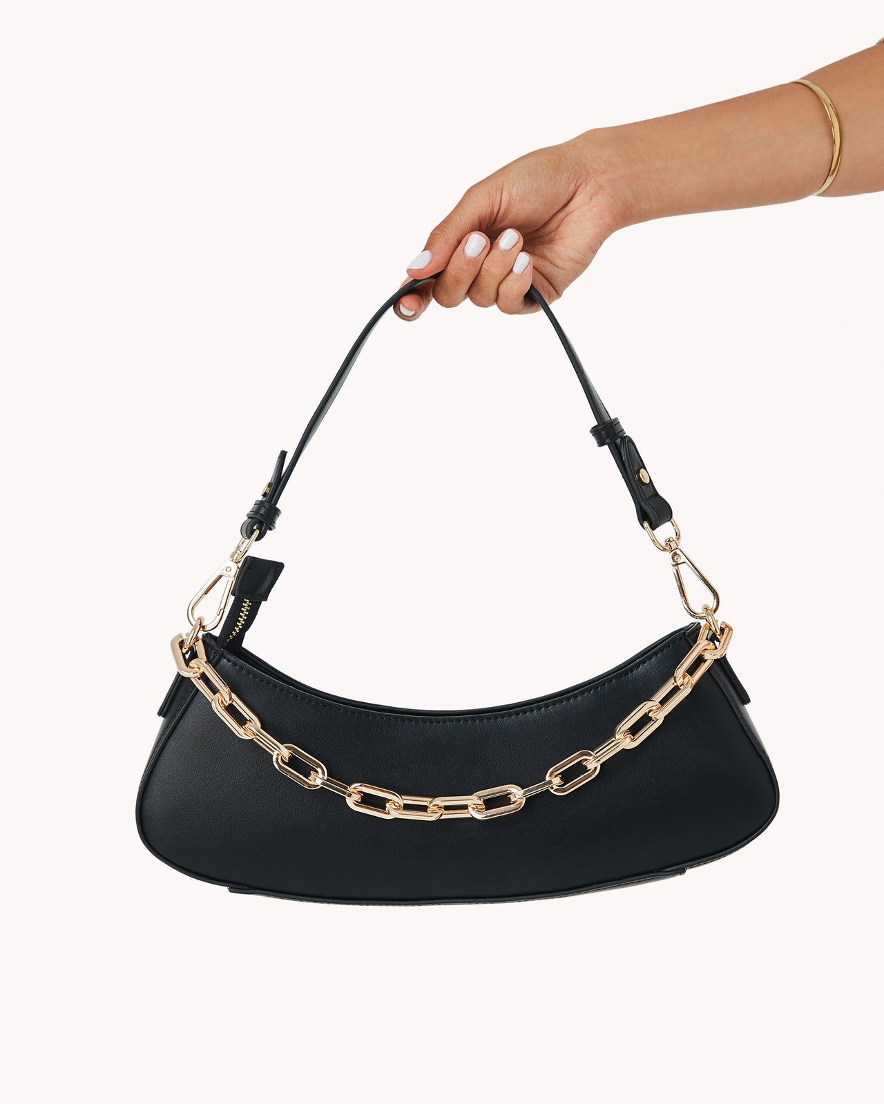 Maple Chain Black Shoulder Bag, Evening Bag by Billini | LIT Boutique