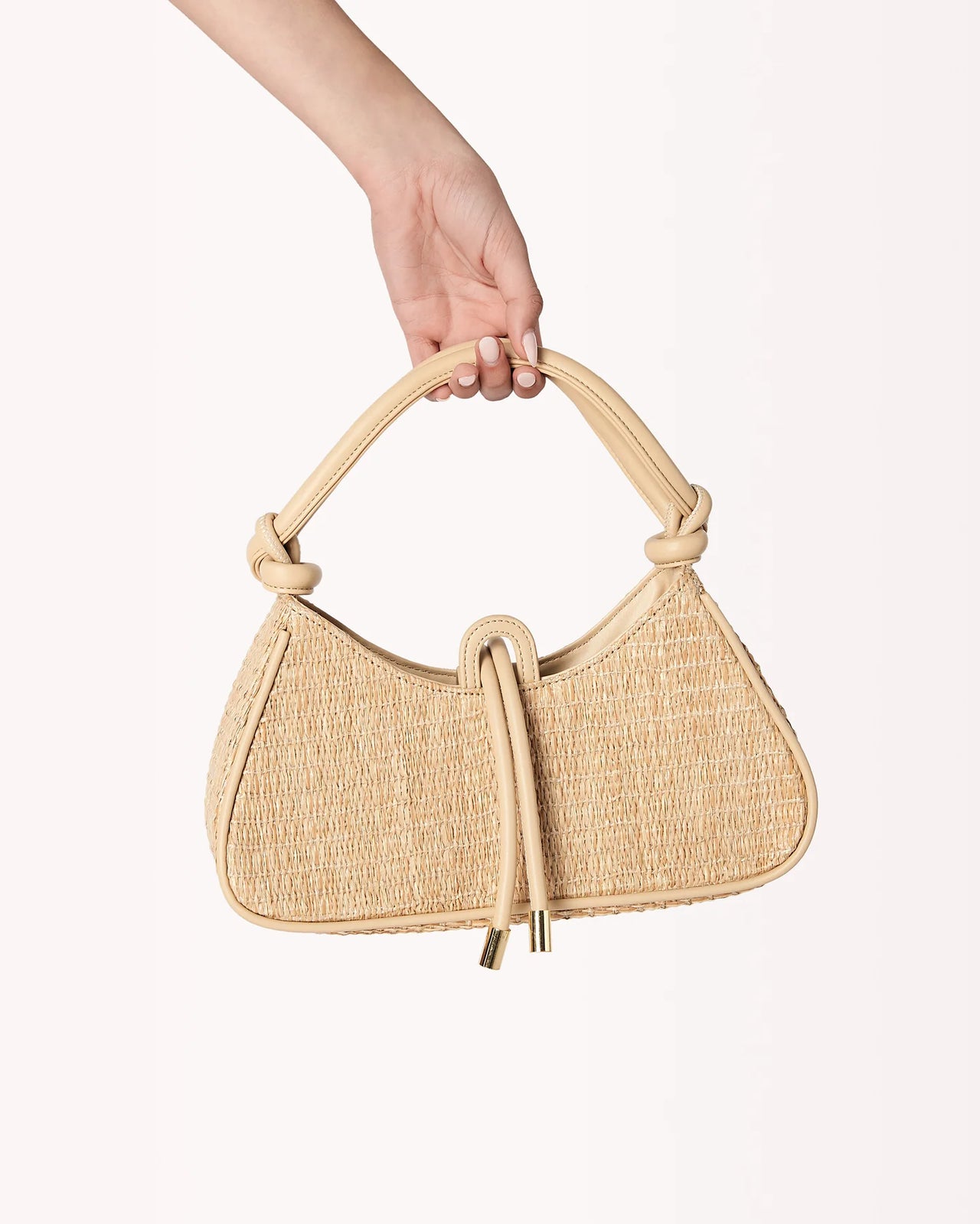 Molly Handle Back Natural/Dark Clay, Daytime Bag by Billini | LIT Boutique