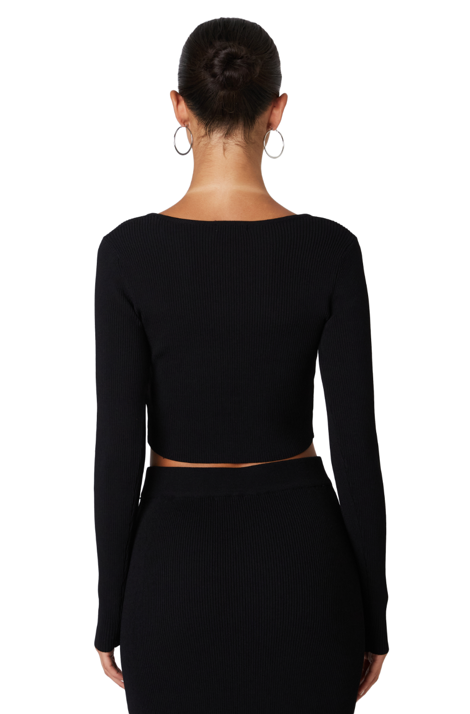 Monmartre Sweater Top Black, Long Blouse by Nia | LIT Boutique
