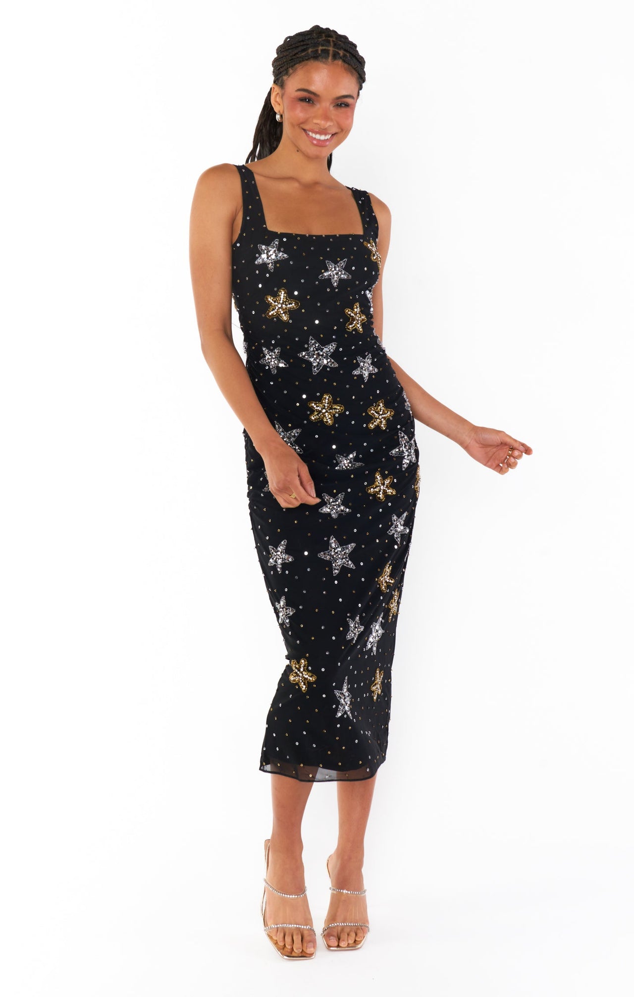 Stassi Starfish Midi Dress Black, Midi Dress by Show Me Your Mumu | LIT Boutique