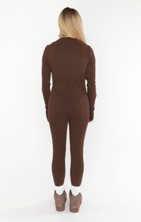 Thumbnail for Lodge Onesie Chocolate, Sweat Lounge by Show Me Your MuMu | LIT Boutique