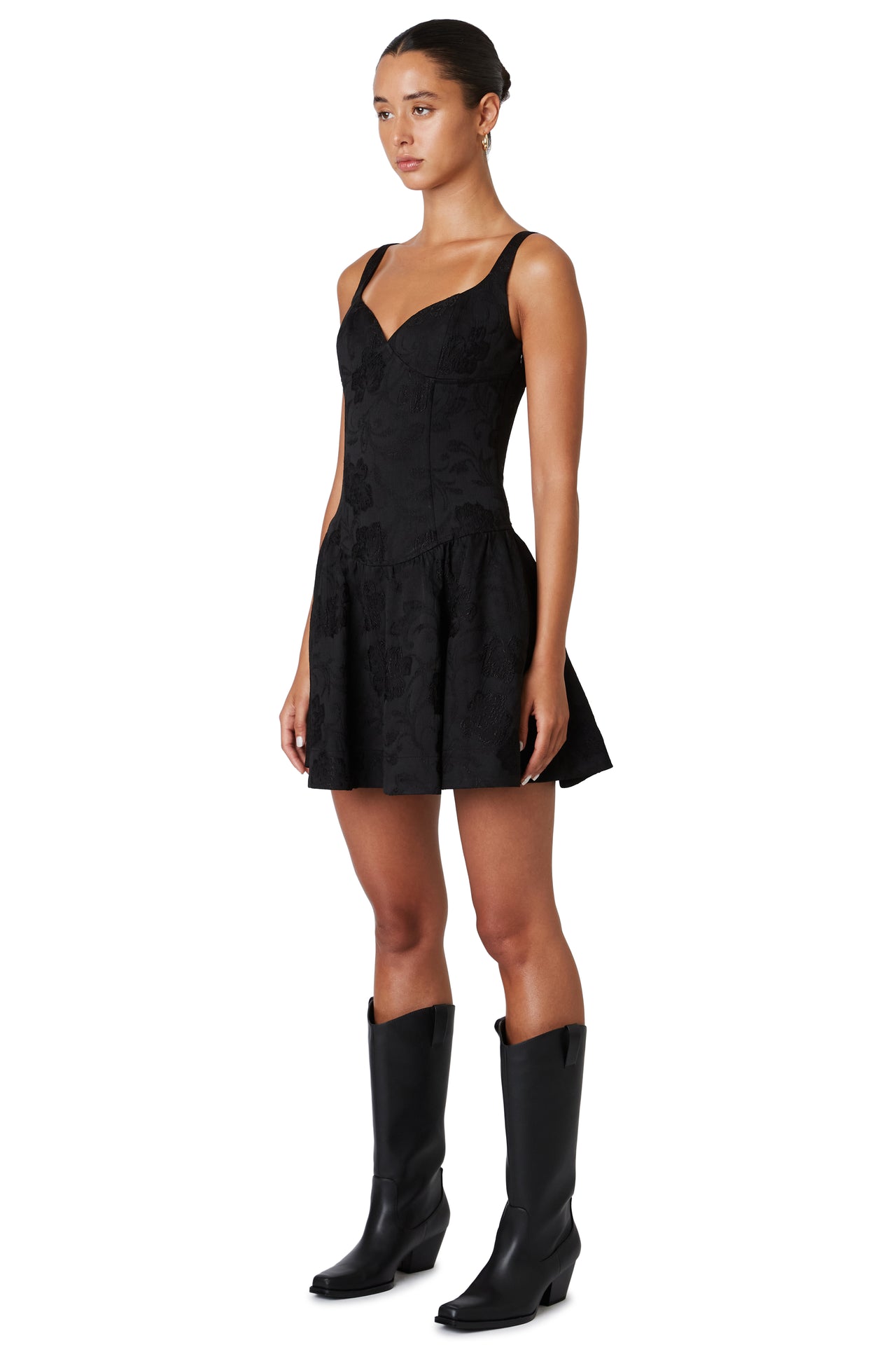 Napoli Mini Dress Black, Mini Dress by Nia | LIT Boutique
