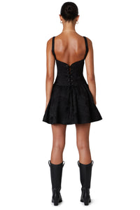 Thumbnail for Napoli Mini Dress Black, Mini Dress by Nia | LIT Boutique