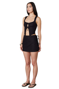 Thumbnail for Brooke Black Mini Skort, Mini Skirt by NIA | LIT Boutique