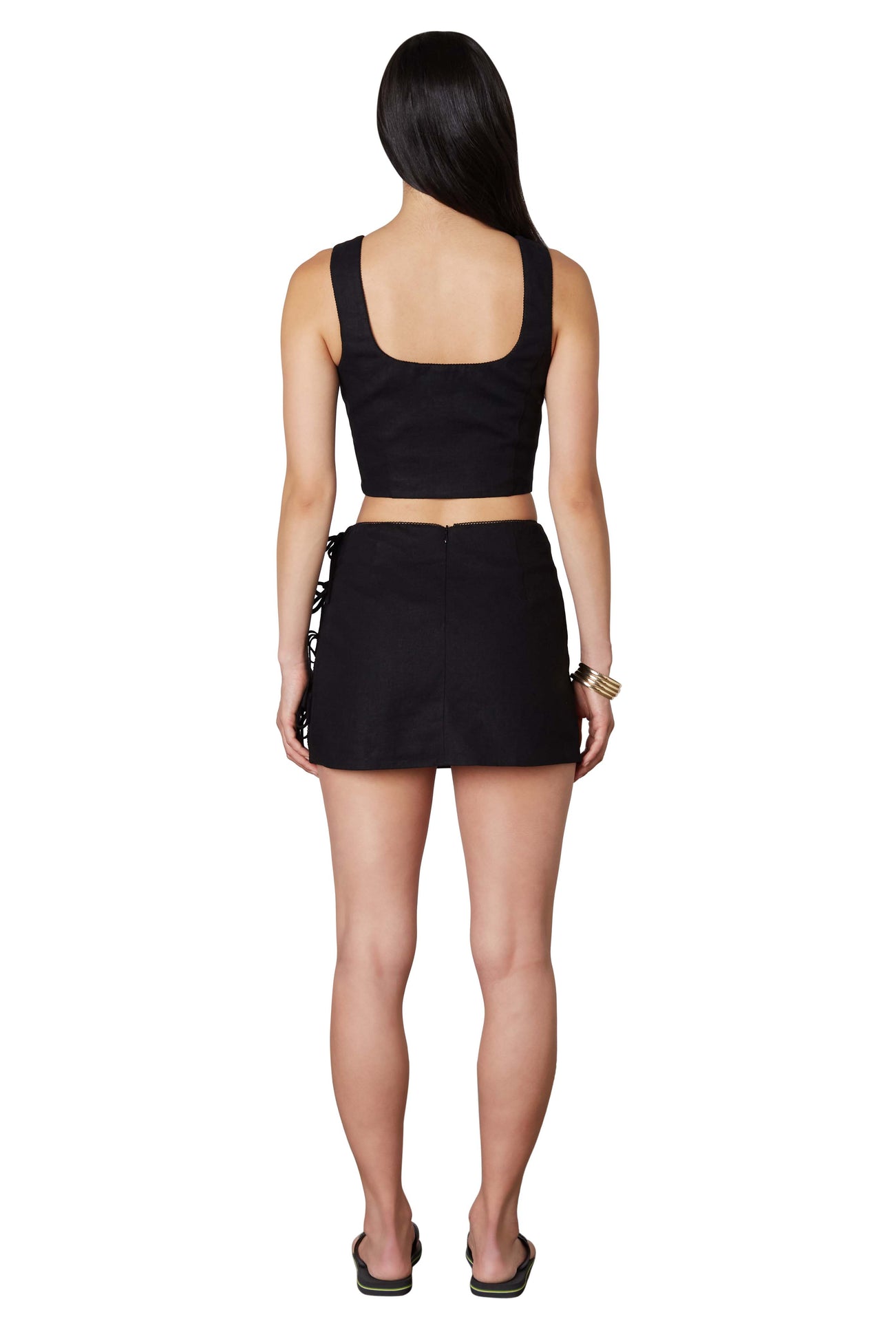 Brooke Black Mini Skort, Mini Skirt by NIA | LIT Boutique