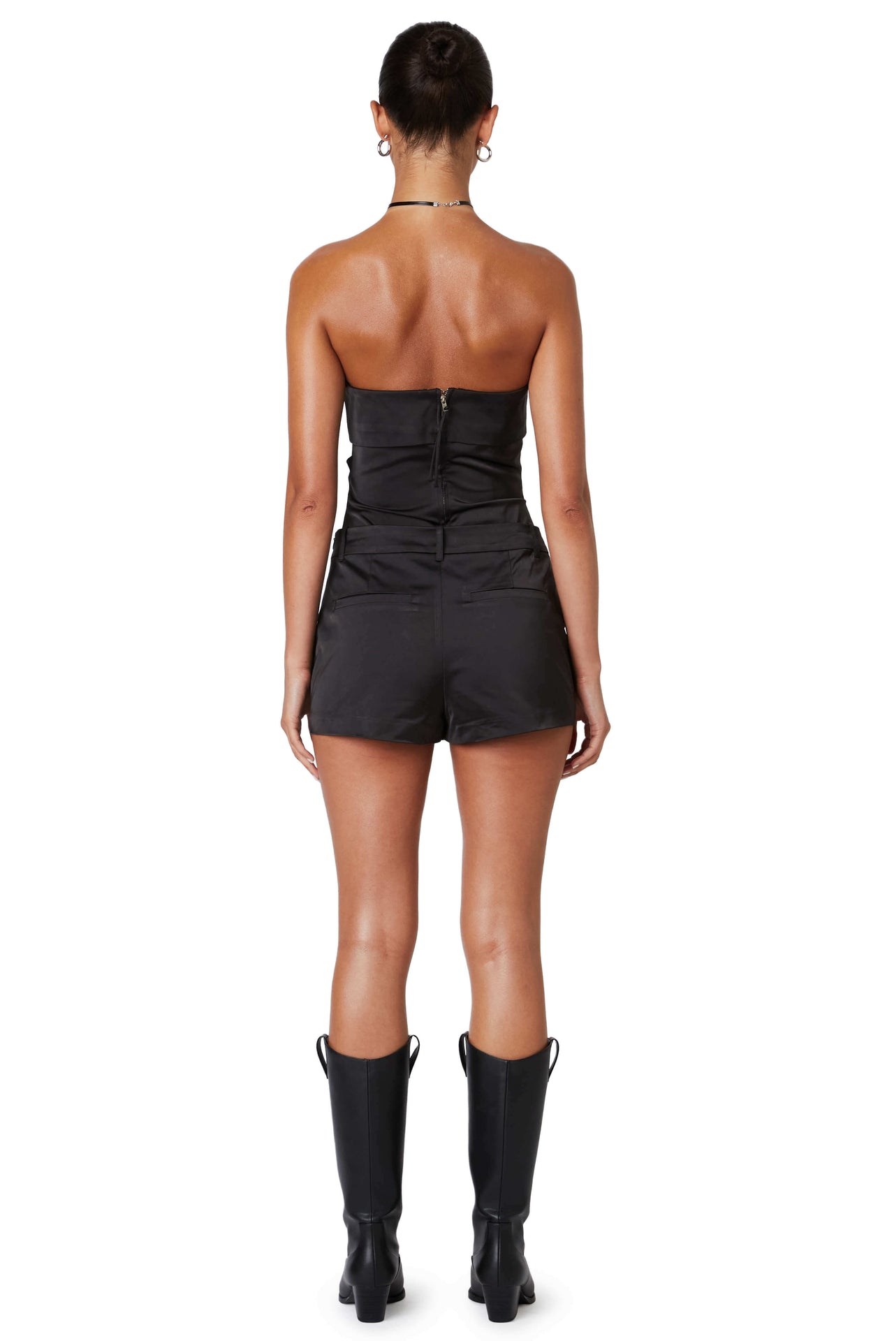 Kira Top Black, Short Blouse by NIA | LIT Boutique