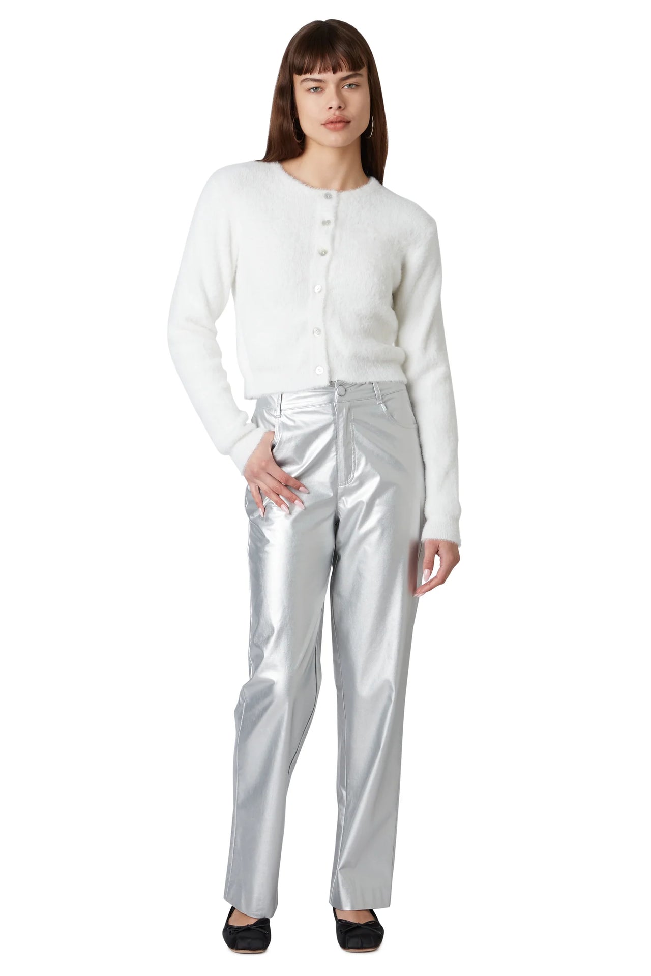 Mariah Silver Trouser, Pant Bottom by NIA | LIT Boutique