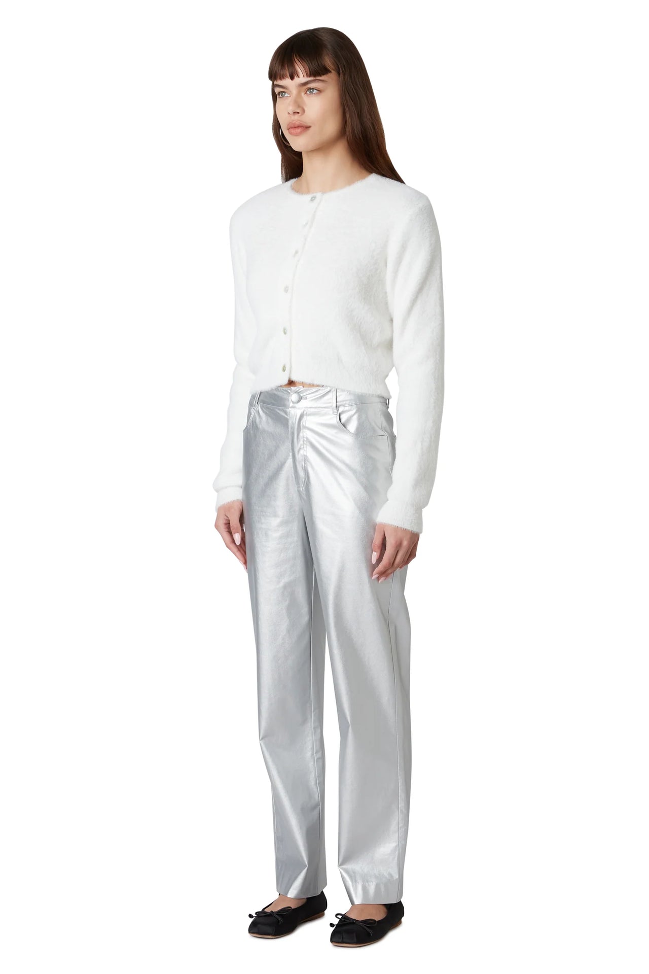 Mariah Silver Trouser, Pant Bottom by NIA | LIT Boutique