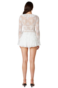 Thumbnail for Sky Skort White, Mini Skirt by NIA | LIT Boutique