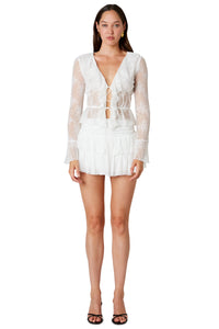Thumbnail for Sky Skort White, Mini Skirt by NIA | LIT Boutique