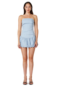 Thumbnail for Janelle Skirt Stone Blue, Mini Skirt by NIA | LIT Boutique