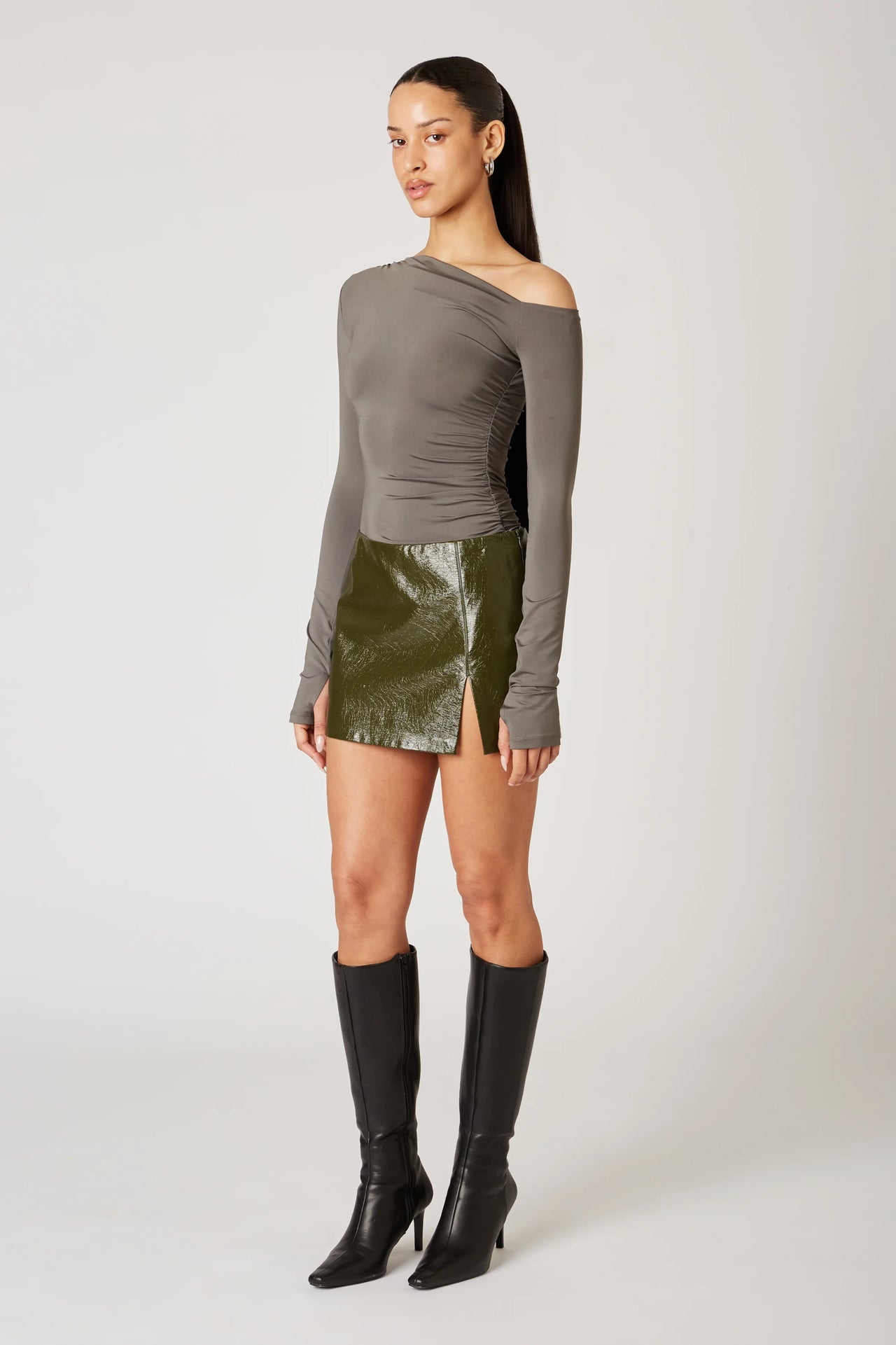 Moon Skort Olive, Mini Skirt by NIA | LIT Boutique