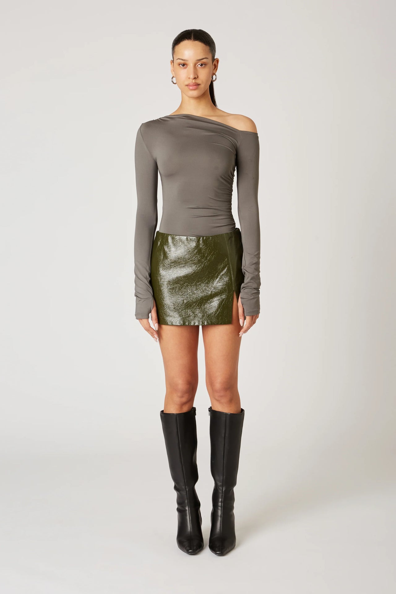 Moon Skort Olive, Mini Skirt by NIA | LIT Boutique