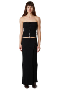 Thumbnail for Leila Black Knit Maxi Skirt, Maxi Skirt by NIA | LIT Boutique