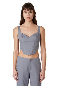 Thumbnail for Neo Noa Grey Bustier, Tank Blouse by NIA | LIT Boutique