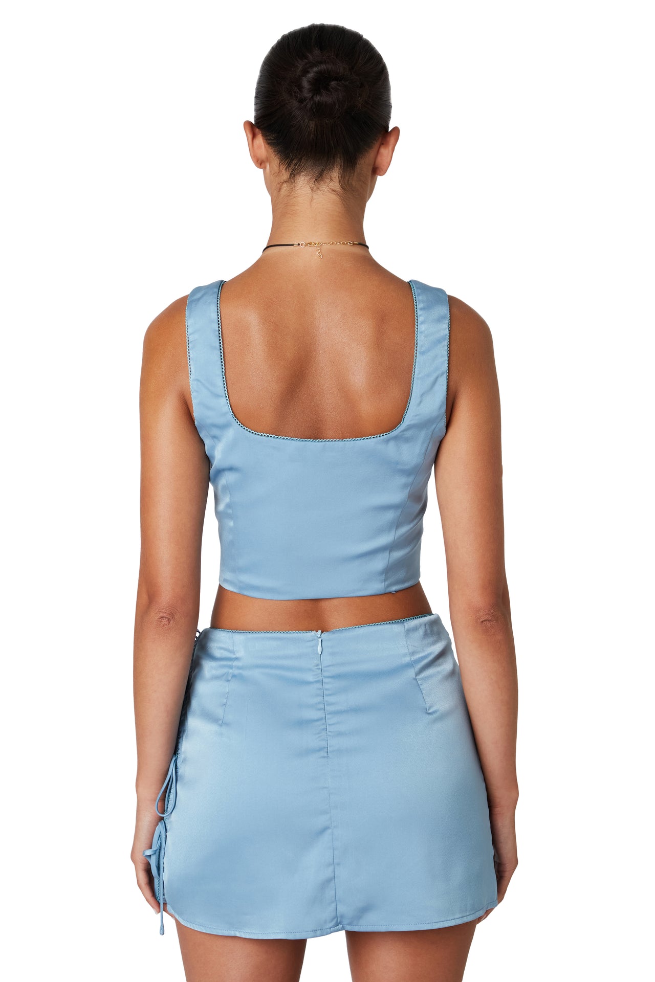 Brooke Skirt Powder Blue, Mini Skirt by NIA | LIT Boutique