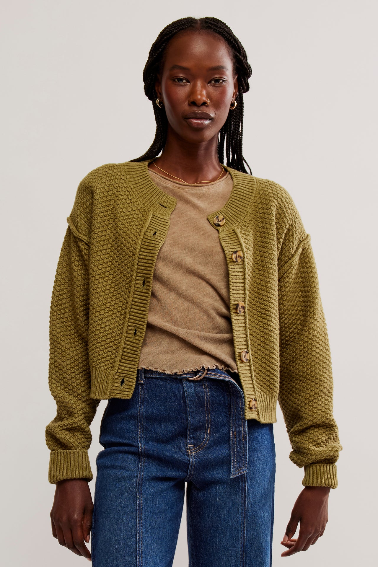 Lila Cardi Olive Branch, Cardigan Sweater by Free People | LIT Boutique