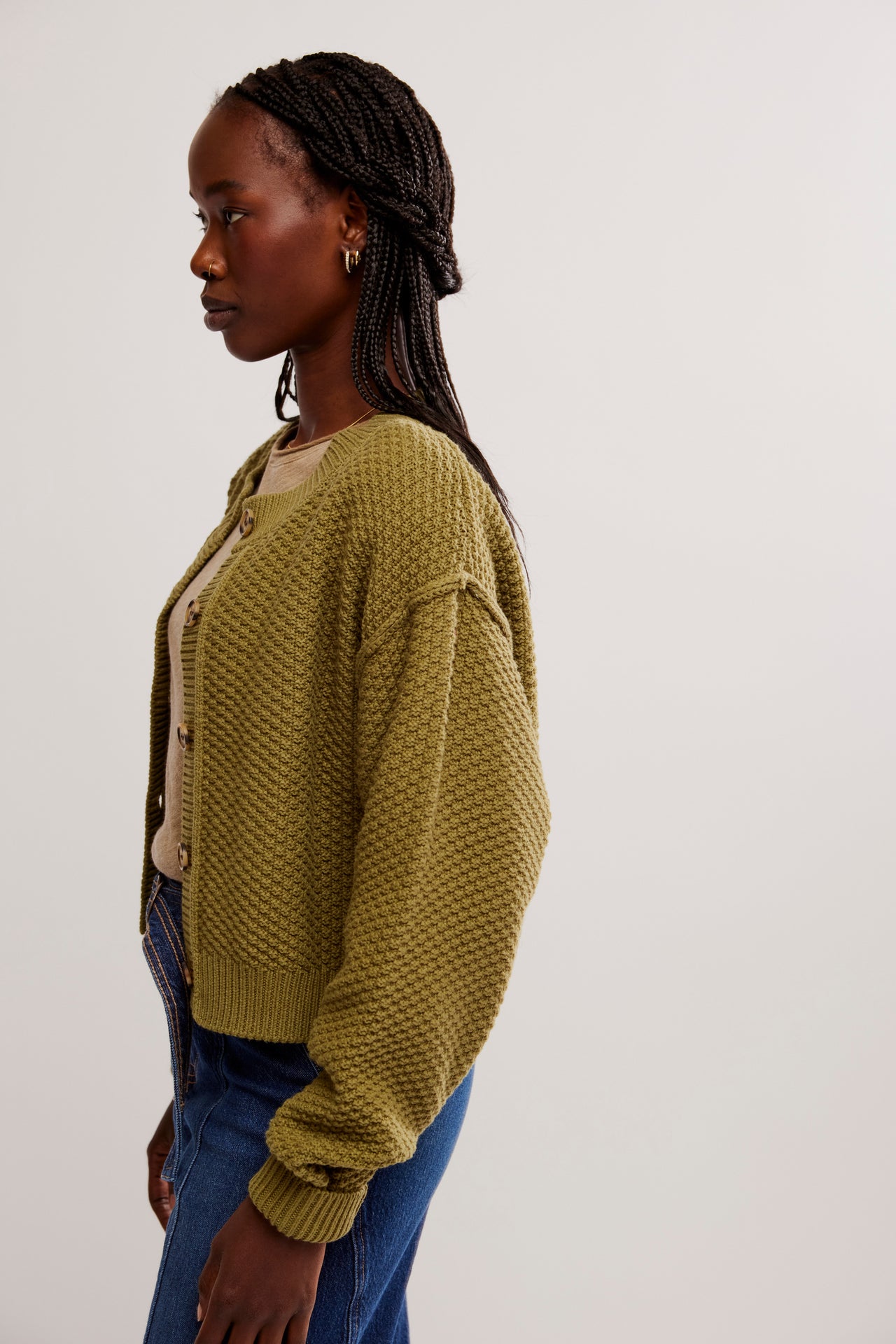 Lila Cardi Olive Branch, Cardigan Sweater by Free People | LIT Boutique