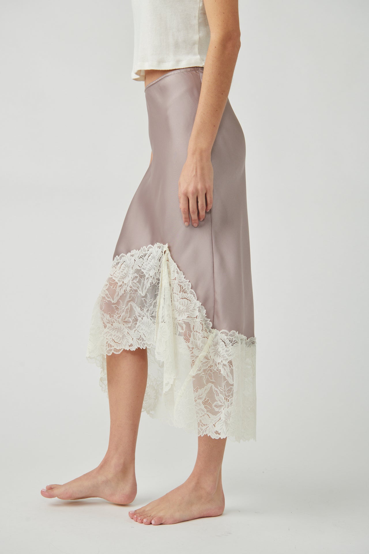 Heart Eyes Half Sheer Slip Skirt | LIT Boutique