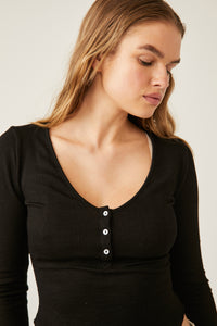 Thumbnail for Keep It Basic Top Black, Tops by Free People | LIT Boutique