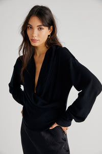 Thumbnail for Hold Me Close Top Black, Sweater by Free People | LIT Boutique