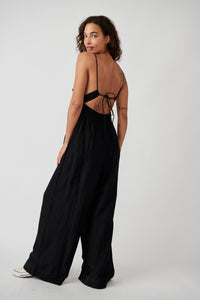 Thumbnail for Emma One Piece Black, Jumpsuit Dress by Free People | LIT Boutique