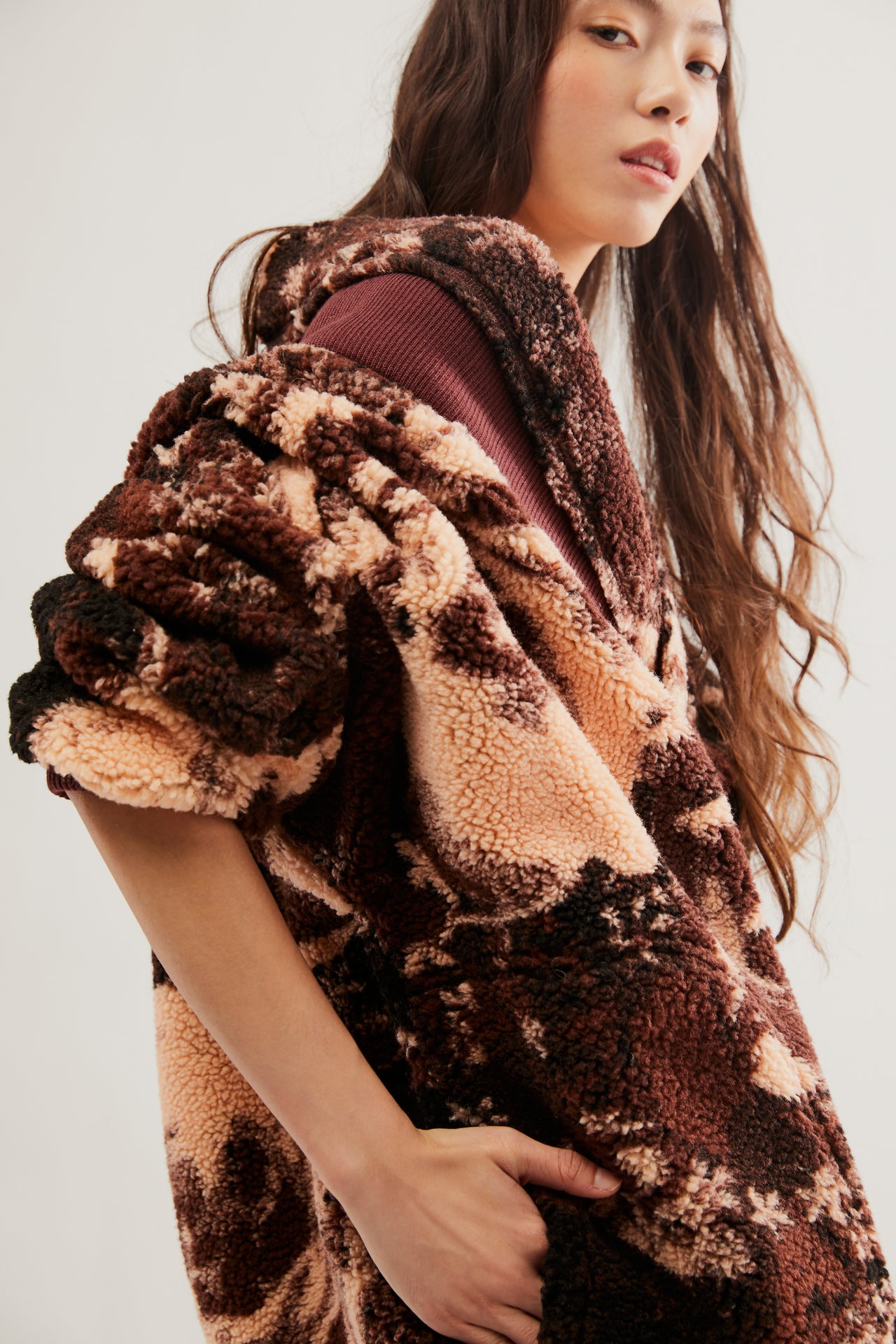 Rosie Printed Sherpa, Sweat Lounge by Free People | LIT Boutique