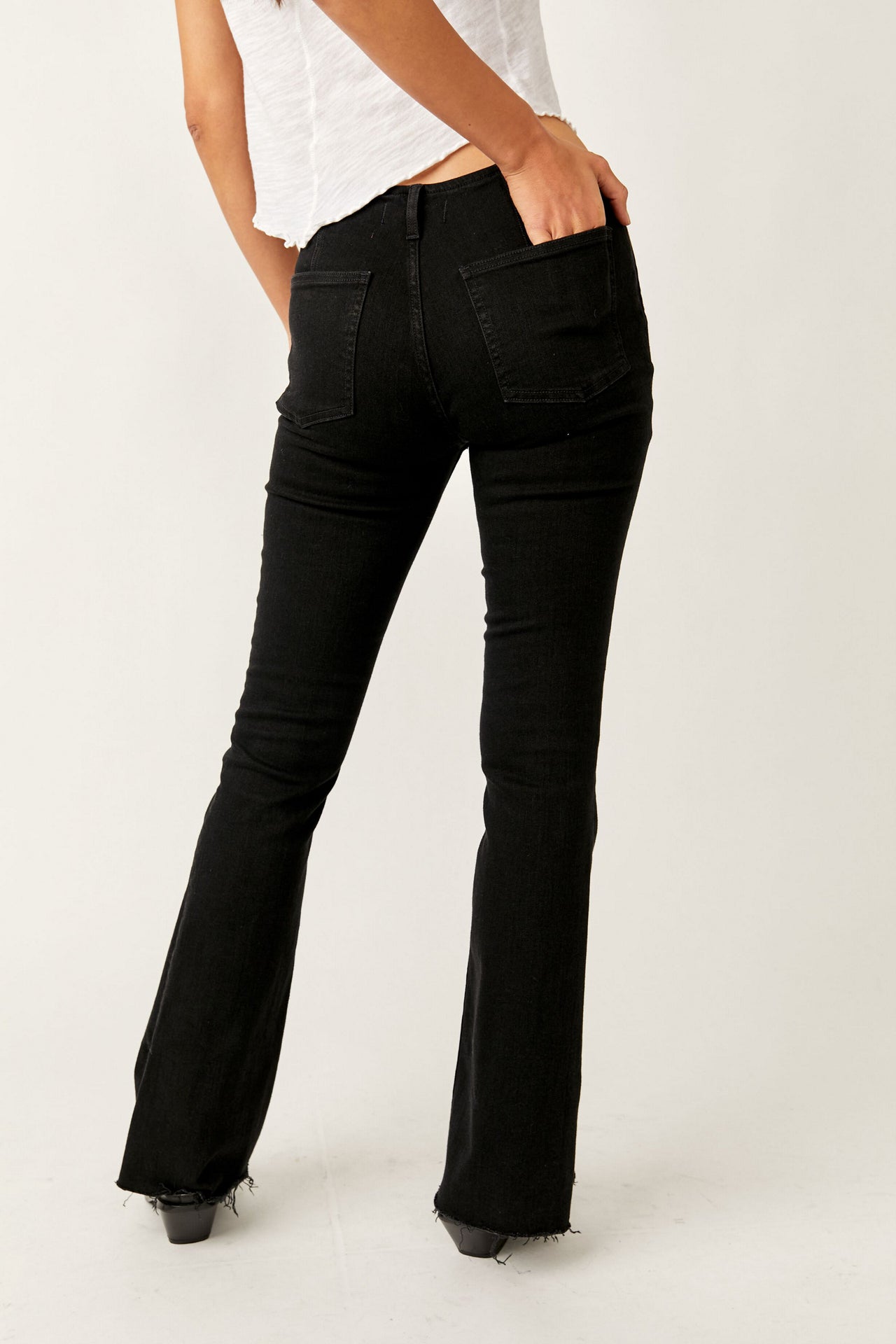 Low Pitch Bootcut Women's Jeans - Black