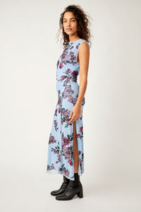 Thumbnail for Carmel Midi Dress Blue, Midi Dress by Free People | LIT Boutique