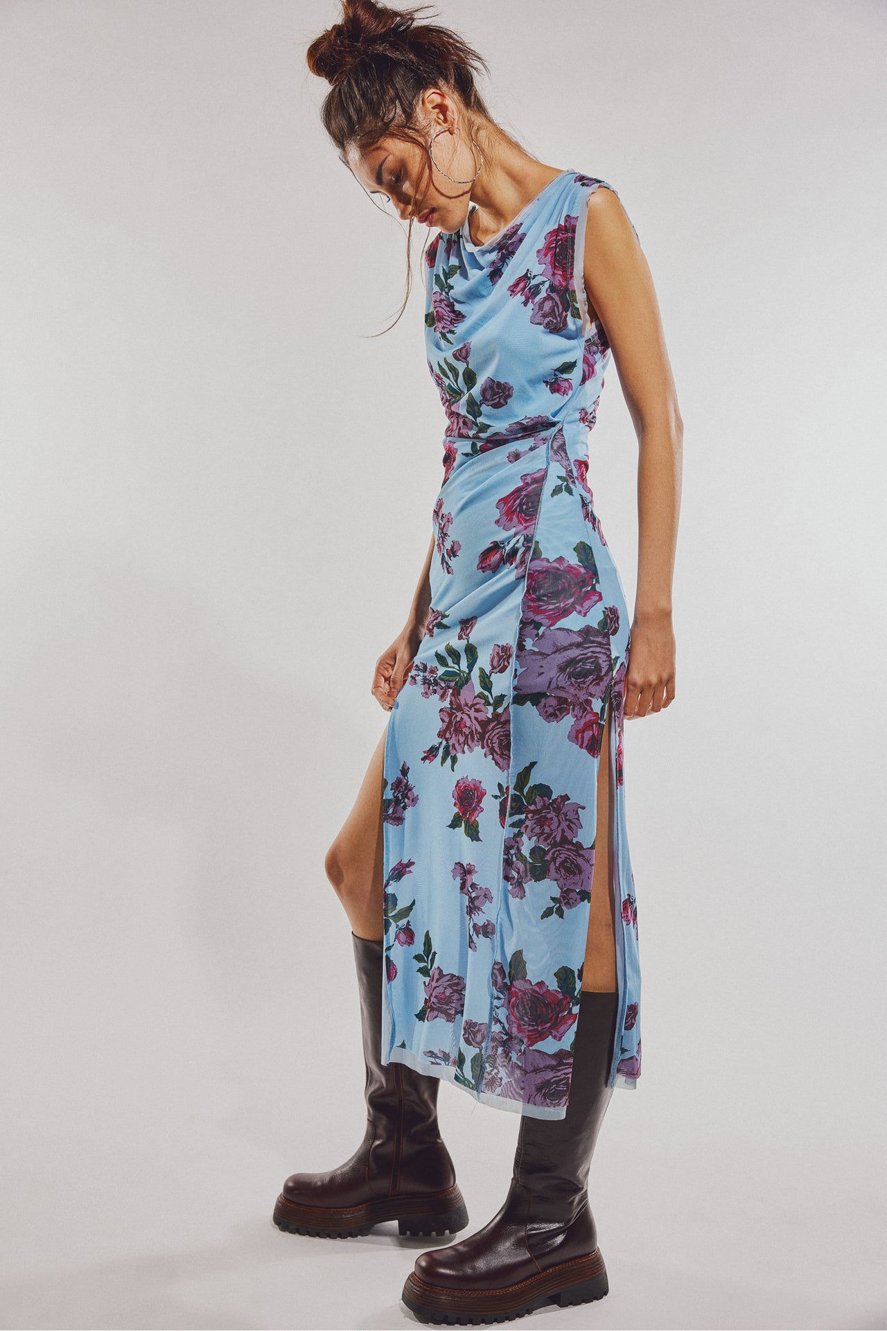 Carmel Midi Dress Blue, Midi Dress by Free People | LIT Boutique