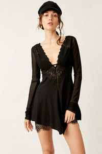 Thumbnail for RendezVous Top Black Combo, Long Blouse by Free People | LIT Boutique