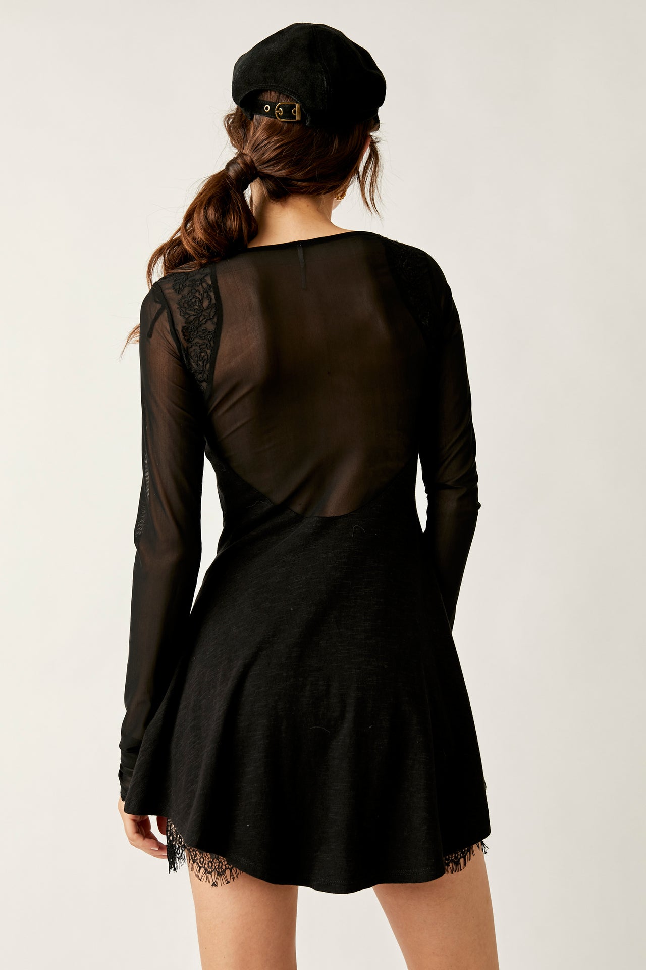 RendezVous Top Black Combo, Long Blouse by Free People | LIT Boutique
