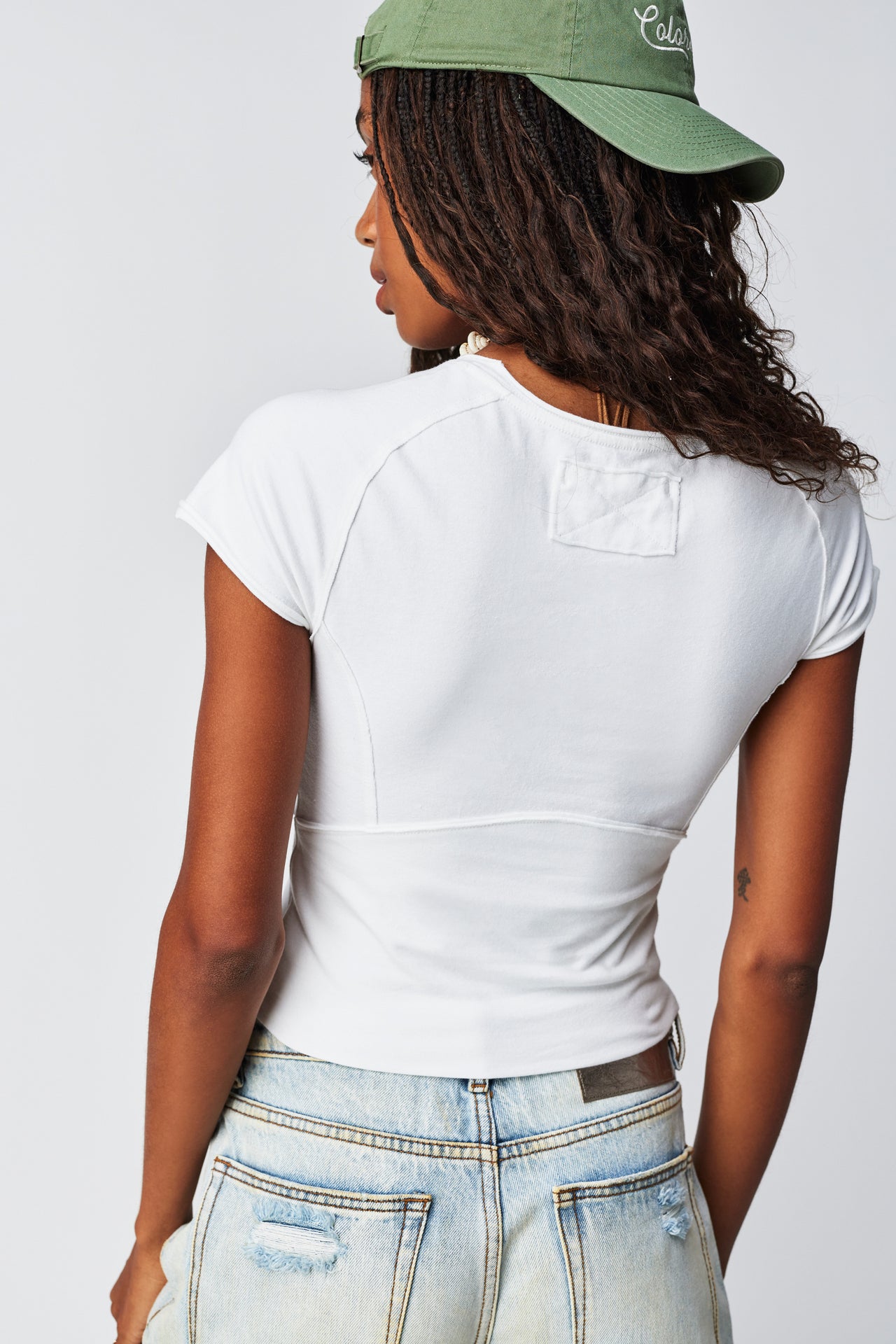 Protagonist Tee Ivory, Short Tee by Free People | LIT Boutique