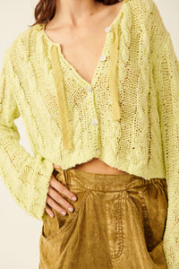 Thumbnail for Robyn Cardi Bamboo Shoot, Cardigan Sweater by Free People | LIT Boutique