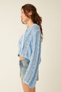 Thumbnail for Robyn Cardi Blue Bell, Cardigan Sweater by Free People | LIT Boutique